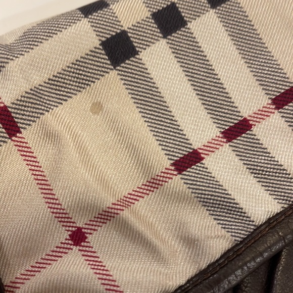 BURBERRY LONDON  Brown Leather Gloves size 7 1/2 - Picture 11 of 16